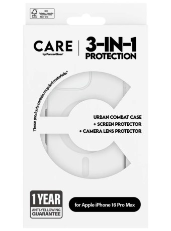 Care By Panzerglass Flagship 3-in-1 Bundle Iphone 16 Pro Max