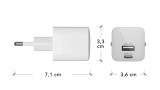 Dbramante1928 Re-charge Wall Charger Gan Usb-c+usb-a 25w+18w Eu White