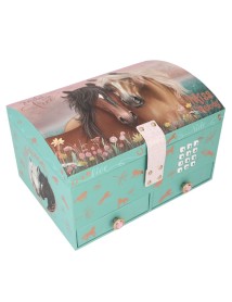 Miss Melody Big Jewellery Box With Code And Sound Soft Green 