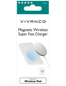 Vivanco Wireless Magsafe Compatible Super Fast Charger 15w 
