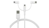 Dbramante1928 Re-charge - 3in1 Cable-usb A To Usb-a,c & Lightn-w