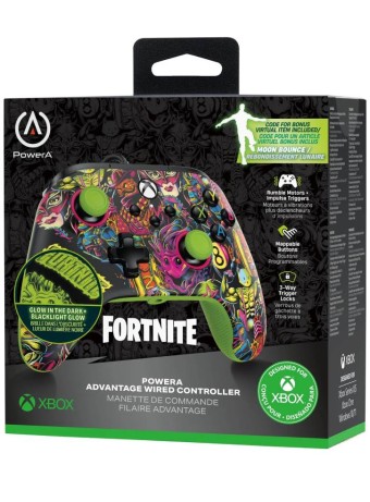 Powera Advantage Wired Controller Fortnite Glow