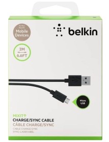 Belkin Mixit Up Micro-usb To Usb Chargesync Cable 2m Black 