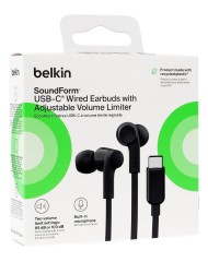 Belkin Usb-C Earbuds W/adjustable Volume Limite...