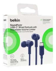 Belkin Usb-C Earbuds W/adjustable Volume Limite...