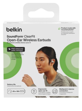 Joc Belkin Soundform Clearfit Open-ear Wireless Earbuds Sand