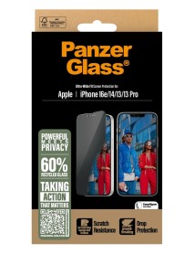 Panzerglass Privacy Screen Protection Iphone 16e - 14 - 13 - 13 Pro Ultra-wide Fit 