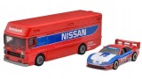 Hot Wheels Team Transport Truck & Race Car, Gift For Racing Collectors (flf56)
