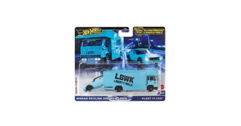 Hot Wheels Premium Car Team Transport Set, Lbwk Liberty Walk
