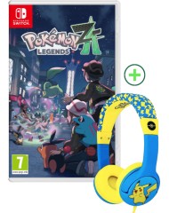 Pokemon Legends Z A + Pokemon Pikachu Children's Headphones