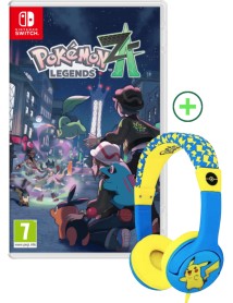 Pokemon Legends Z A + Pokemon Pikachu Children's Headphones 