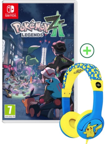 Pokemon Legends Z A + Pokemon Pikachu Children's Headphones
