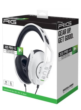 Joc Nacon Rig Headphones 300 Pro Hx White - Xbox One pentru PS5 / PS4 / XBOX SERIES X / Xbox One / PC