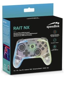 Speedlink Rait Nx Rgb Gamepad Wireless/wired Clear Transparent 