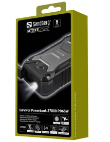 Sandberg Survivor Powerbank 27.000 Mah Pd65w 