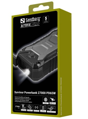 Sandberg Survivor Powerbank 27.000 Mah Pd65w