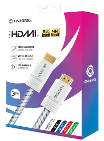 Oniverse 8k Hdmi Cable White pentru NSW / PC / PS4 / PS5 / XBOX ONE