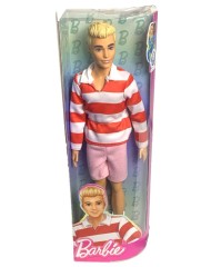 Barbie Fashionista Ken Doll Red & White Stripes (hyv01)