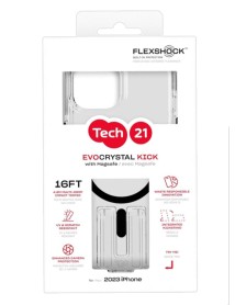 Tech21 Evo Kick Magsafe Iphone 15/14/13 Clear Black 