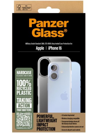 Panzerglass Hardcase Iphone 16 Transparent