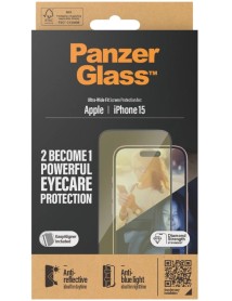 Panzerglass Eyecare Screen Protector Iphone 15 Ultra-wide Fit M. Easyaligner 