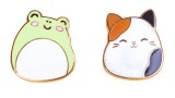 Squishmallows Pin Badges X 2 Cam & Wendy Compact Size