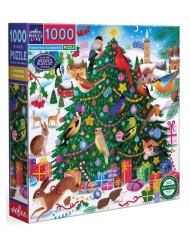 Eeboo Puzzle 1000 Pcs Christmas Songbirds (epzt204)