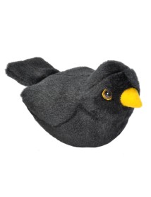Wild Republic Plush Toy Bird With Sound European Blackbird 18cm (808027) 