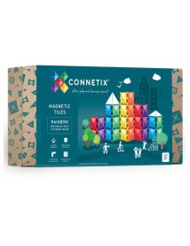 Connetix Rainbow Rectangle Pack 18 Pieces (ct-r-00018-re) 