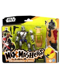 Hasbro Starwars Mixmashers Deluxe Mando And Grogu (g0300) 