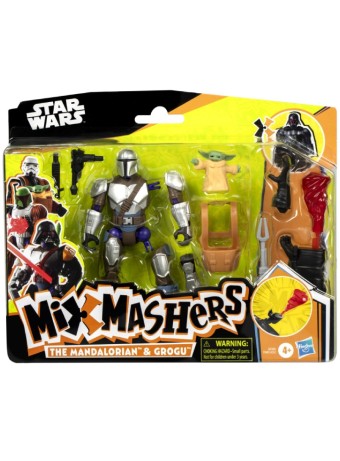 Figurina Joc Hasbro Starwars Mixmashers Deluxe Mando And Grogu (g0300)