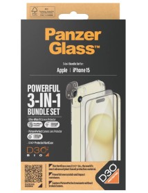Panzerglass Apple Iphone 15 Ultra Wide Fit Bundle Picture Perfect Hardcase With D30 