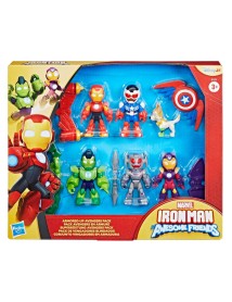 Iron Man And His Awesome Friends Figures Armored Up Avengers Pack (g1255) 