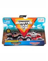 Monster Jam 1:64 Die Cast 2 Pack Monster Mutt Vs Monster Mutt Dalmatian