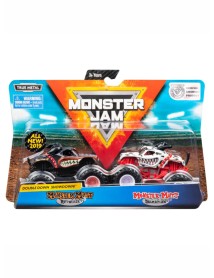 Monster Jam 1:64 Die Cast 2 Pack Monster Mutt Vs Monster Mutt Dalmatian 