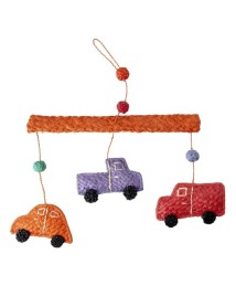 Rice Raffia Mobile With Cars (kimob-car) 