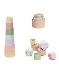 Kinder And Kids Soft Rubber Stacking Cups Silicone 32cm (k30008)