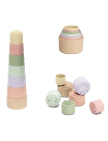 Kinder And Kids Soft Rubber Stacking Cups Silicone 32cm (k30008) 