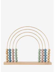 Oyoy Mini Abacus Rainbow Brass Plated 