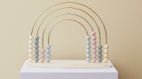Oyoy Mini Abacus Rainbow Brass Plated