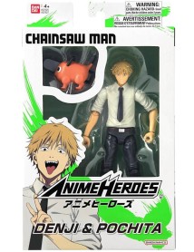 Bandai Anime Heroes Chainsaw Man Denji & Pochita Action 17cm (37027) 