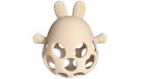 Magni Teether Ball With Bunny In Lfgb Silicone Beige (5731)
