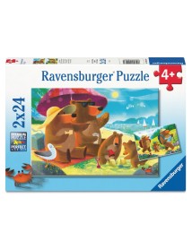 Ravensburger Puzzle Bear Family Vacations 2x24p (12004046) 