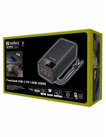 Sandberg Powerbank Usb-c Pd 130w 50.000 Mah 