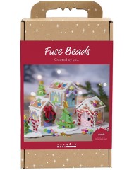 Craft Kit Fuse Beads Christmas House Assorted C...