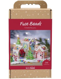 Craft Kit Fuse Beads Christmas House Assorted Colours (977828) 