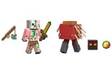 Figurina Joc Minecraft Core 2 Pack Zombified Piglin & Minecraft Strider