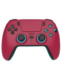Trade Invaders Wireless Bluetooth Controller For Ps5 Led Cherry Red 