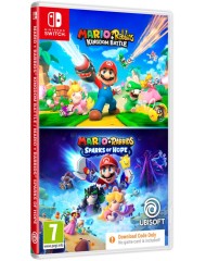 Mario And Rabbids Double Pack Kingdom Battle And Sparks Of Hope (code In A Box)
