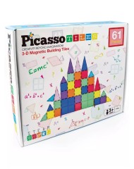 Picasso Tiles Magnetic Tiles 61 Pcs (pt61)